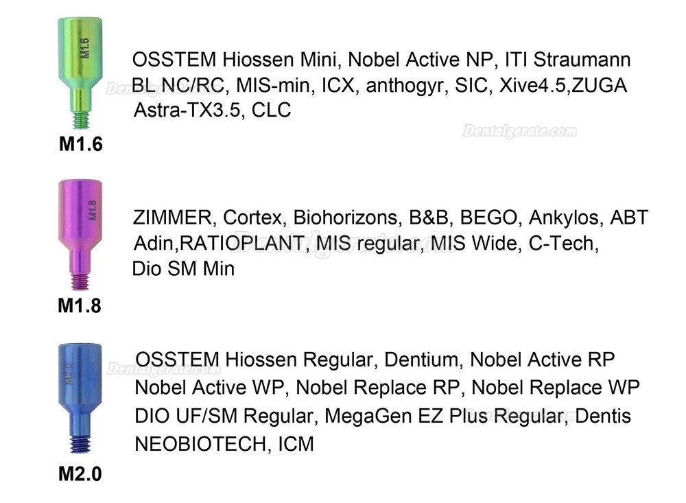 Universal Entfernung frakturierter Implantatschrauben Set Kompatibles Neobiotech SR-Reparaturwerkzeug